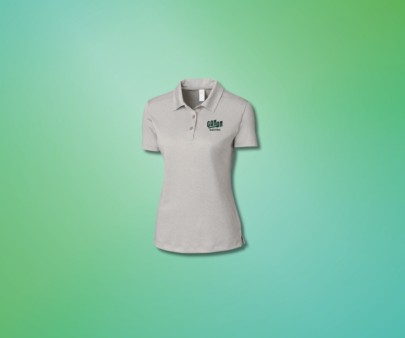 Grey Polo Womens (Canam)-thumbmail-1